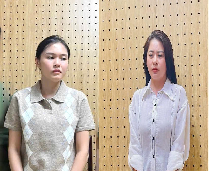 Từ trái qua phải:&nbsp;Bùi Phương Ly (sinh năm 1992) và Nguyễn Ngọc Phương Duyên (sinh năm 1998), cùng trú tại TP Hồ Chí Minh. Ảnh: CACC.