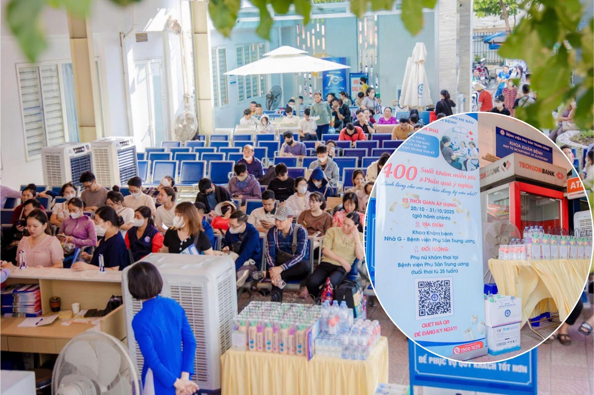 Chương trình “Chăm sóc sức khỏe sinh sản, sức khỏe mẹ và bé - Chắp cánh ước mơ làm cha mẹ” thu hút đông đảo người tới khám