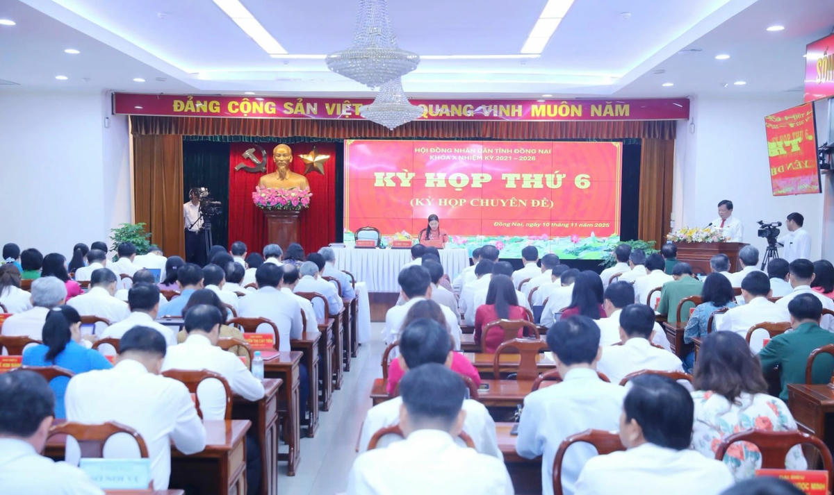 Các đại biểu dự kỳ họp thứ 6, HĐND tỉnh Đồng Nai. Ảnh: H.A.