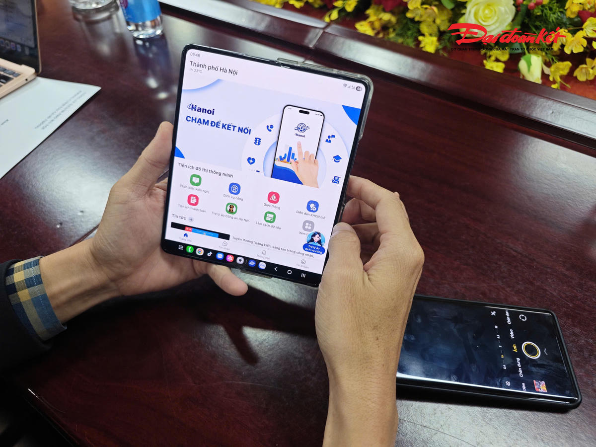 Người dân có thể kê khai thông tin qua ứng dụng iHanoi.