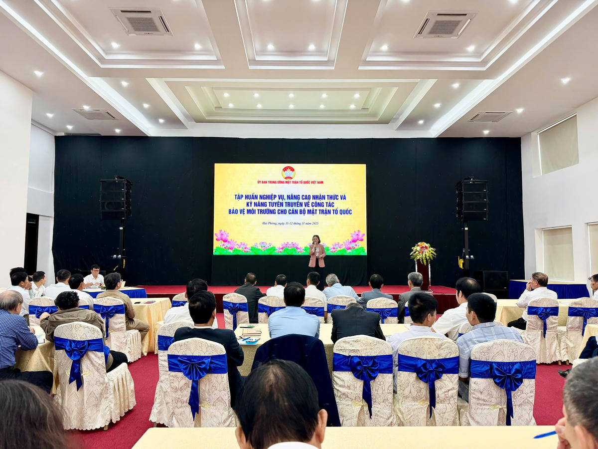 Quang cảnh buổi tập huấn. Ảnh: Huyền Nguyễn