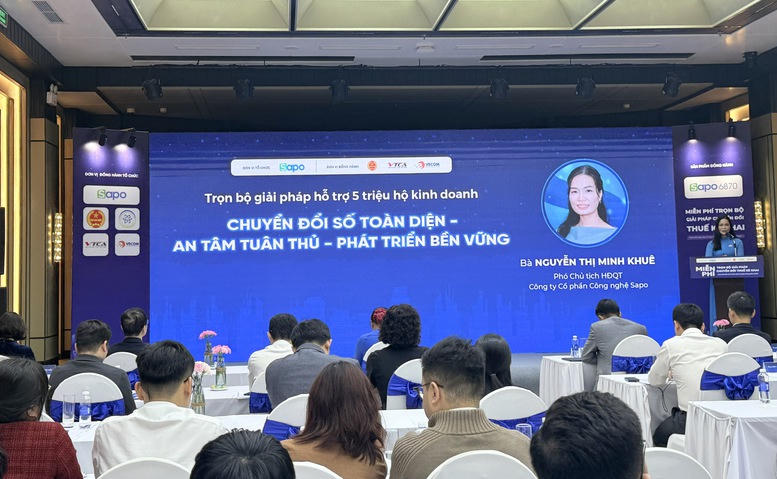 Chương trình "Miễn phí trọn bộ giải pháp chuyển đổi thuế kê khai". Ảnh: H.H.