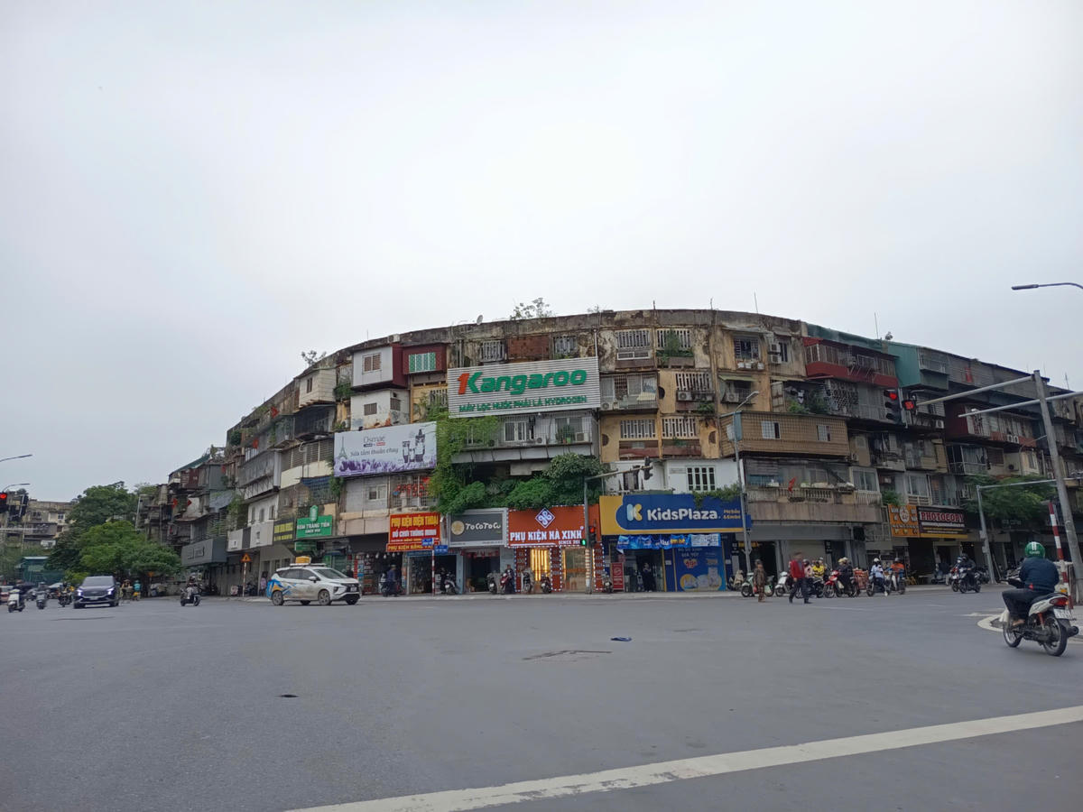 Khu tập thể Khương Thượng dấu ấn một thời. Ảnh: Phạm Sỹ.