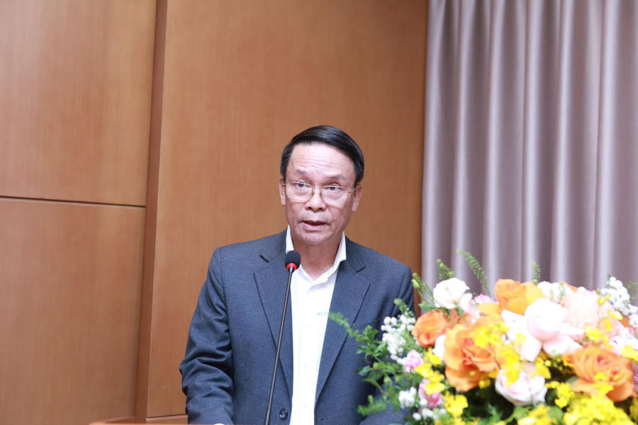 ông Nguyễn Đức Lợi – Phó Chủ tịch Thường trực Hội Nhà báo Việt Nam phát biểu tại buổi họp báo. Ảnh: BTC