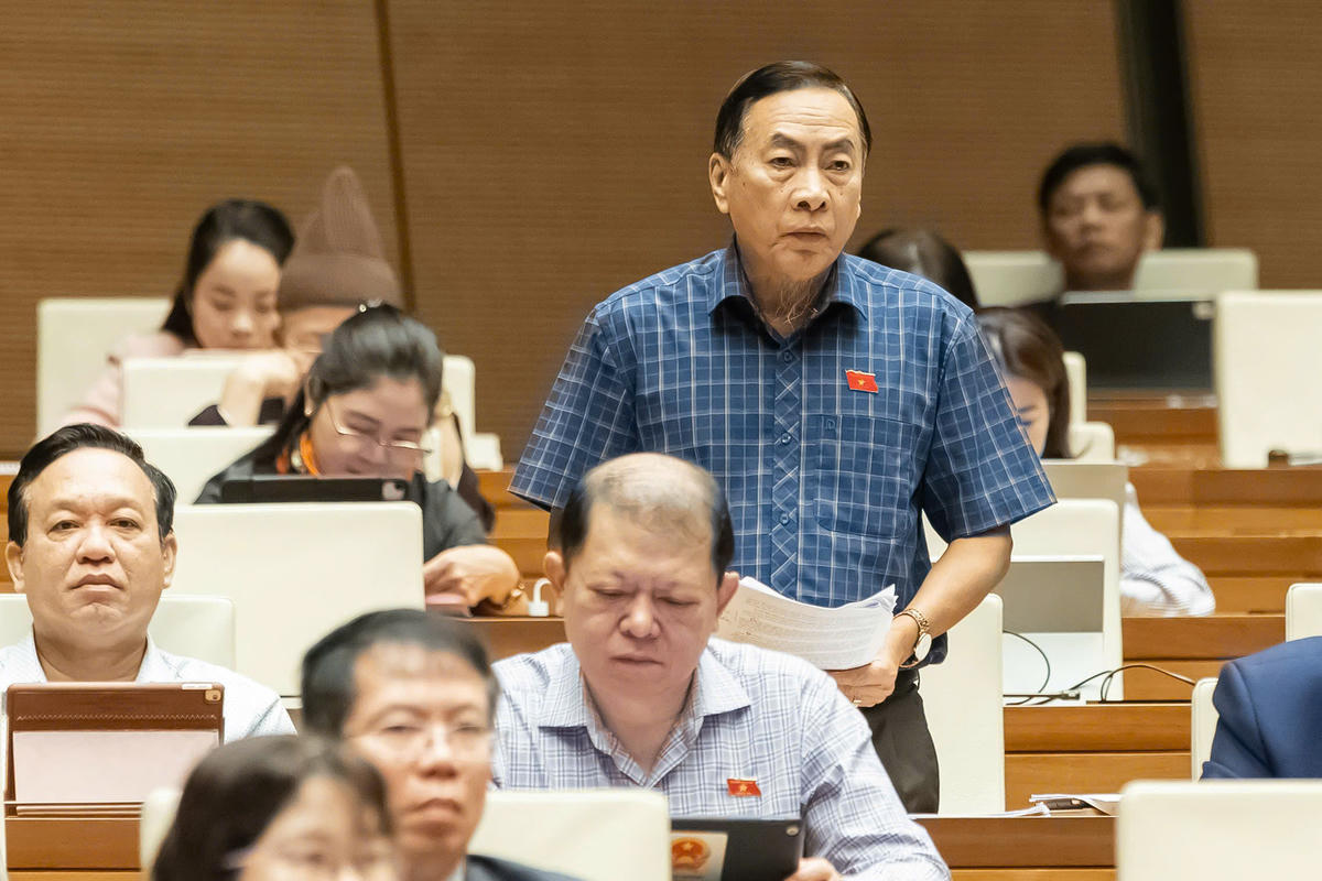 Ông Phạm Văn Hoà phát biểu (Ảnh: Quang Vinh)