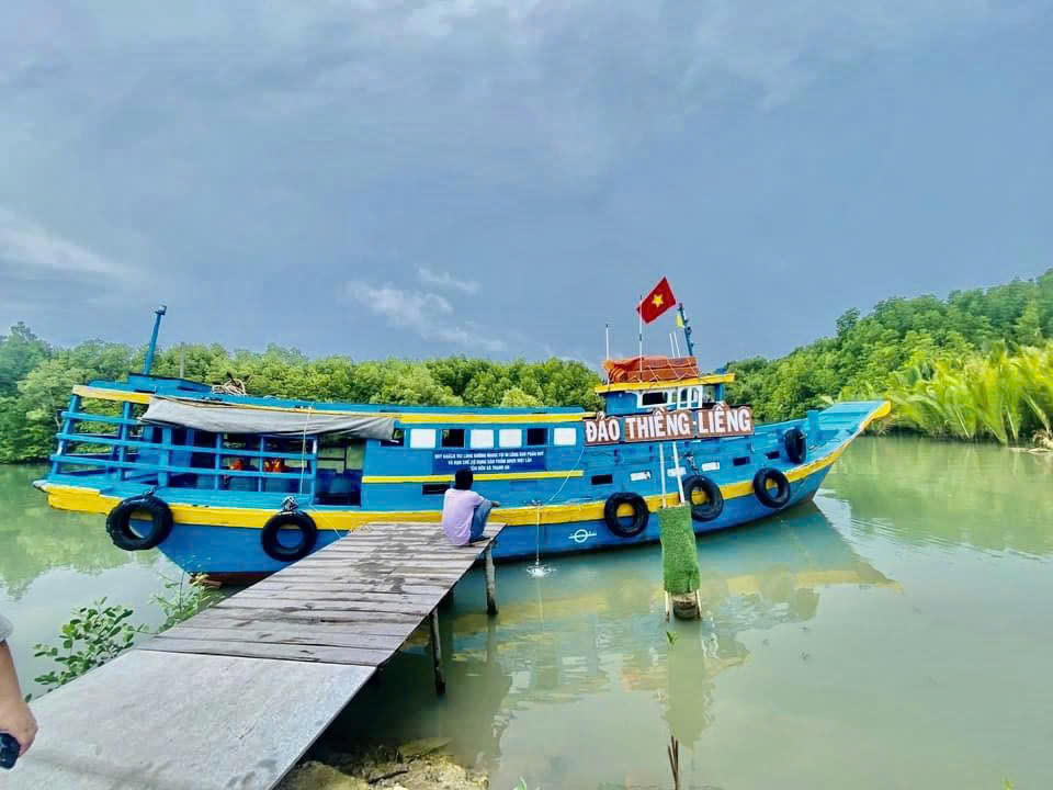 Du lịch cộng đồng tại đảo Thiềng Liềng (Cần Giờ, TPHCM). 	Ảnh: Hồng Phúc.