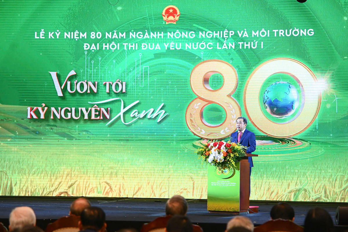 Theo Bộ trưởng Trần Đức Thắng, bước vào giai đoạn phát triển mới - kỷ nguyên vươn mình của dân tộc mục&nbsp;tiêu xuyên suốt của ngành, đó là phát triển nông nghiệp sinh thái, nông thôn hiện đại, nông dân văn minh. Ảnh: NN