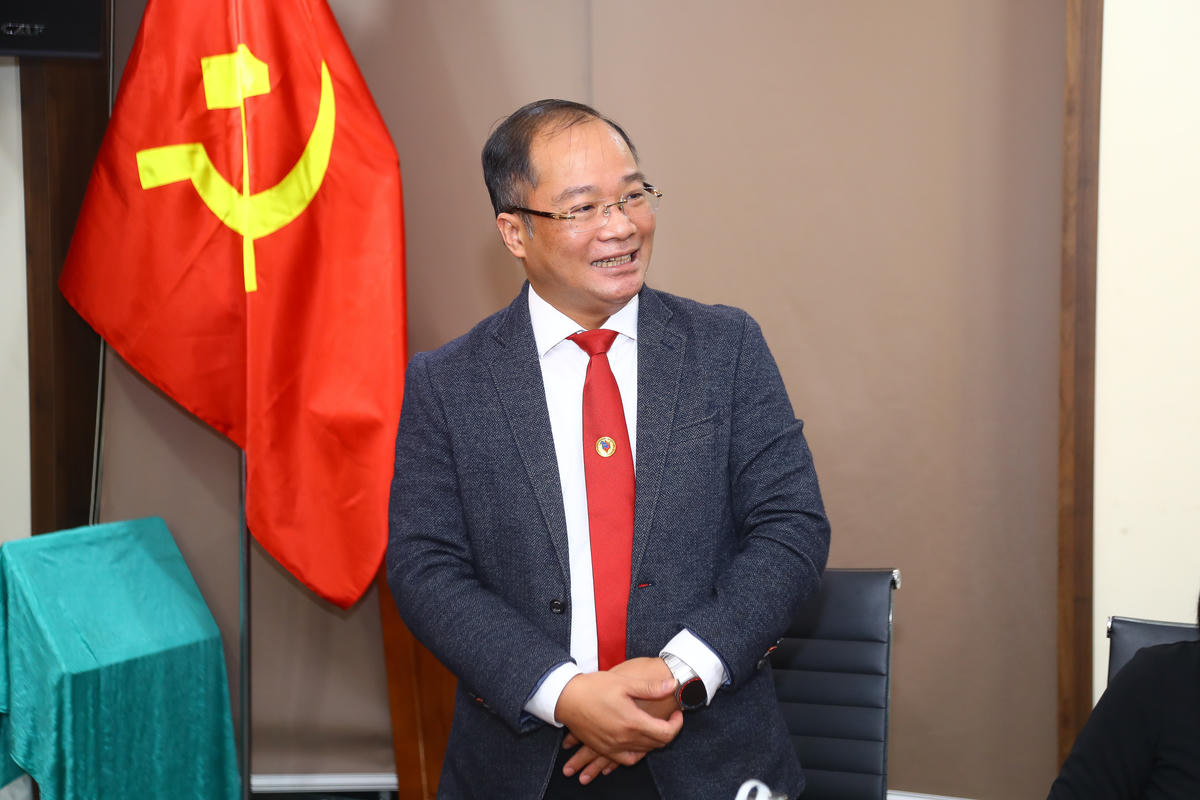 Ông Nguyễn Đăng Khang, Phó Tổng Biên tập báo Đại đoàn kết phát biểu.