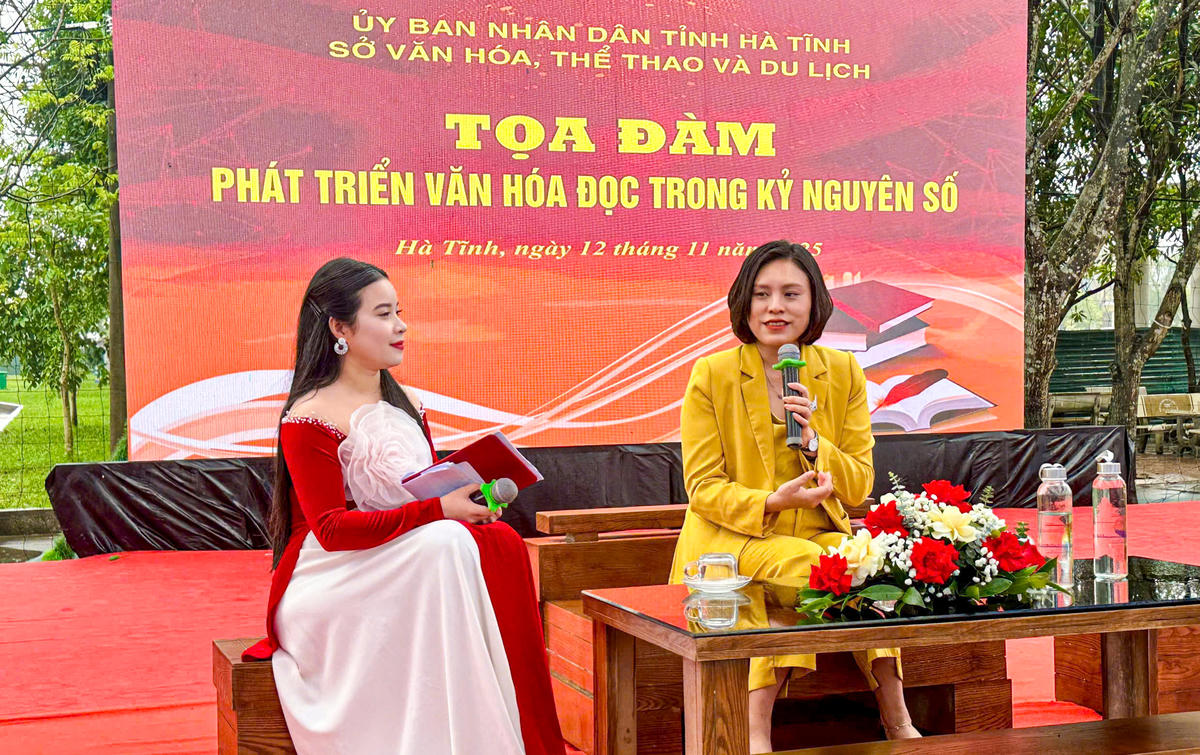 Phần giao lưu với TS Vũ Thùy Dương tại toạ đàm.&nbsp;