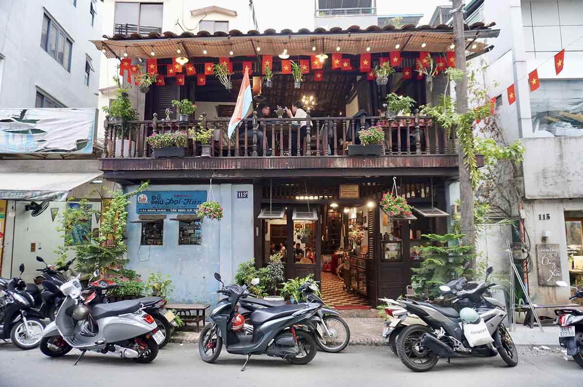 Mặt ngoài căn nhà 113A Đặng Dung ngày nay. Ảnh: Như Quỳnh/LĐ.