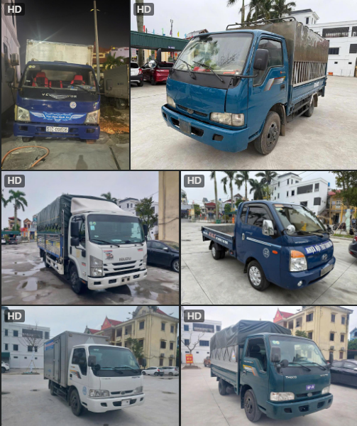 Mỵ thuê 6 xe ô tô rồi mang đi cầm cố. Ảnh: Công an TP Hải Phòng.&nbsp;