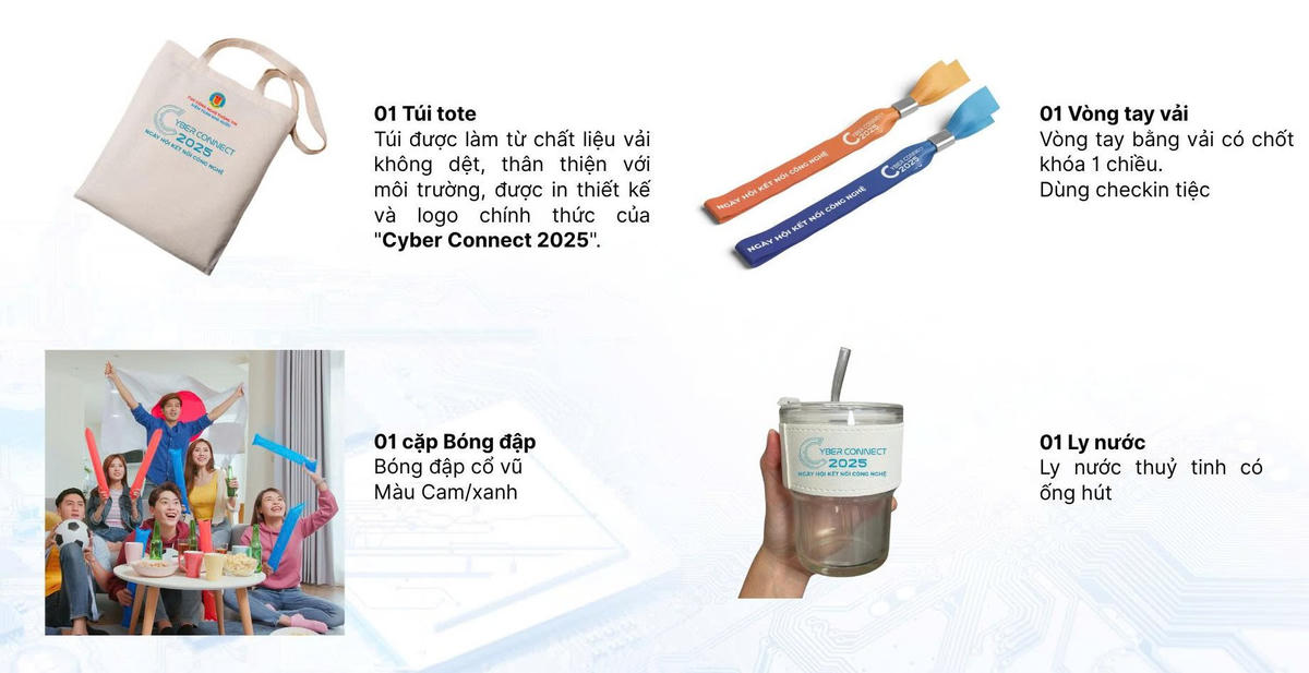 Quà tặng các vận động viên và cổ động viên