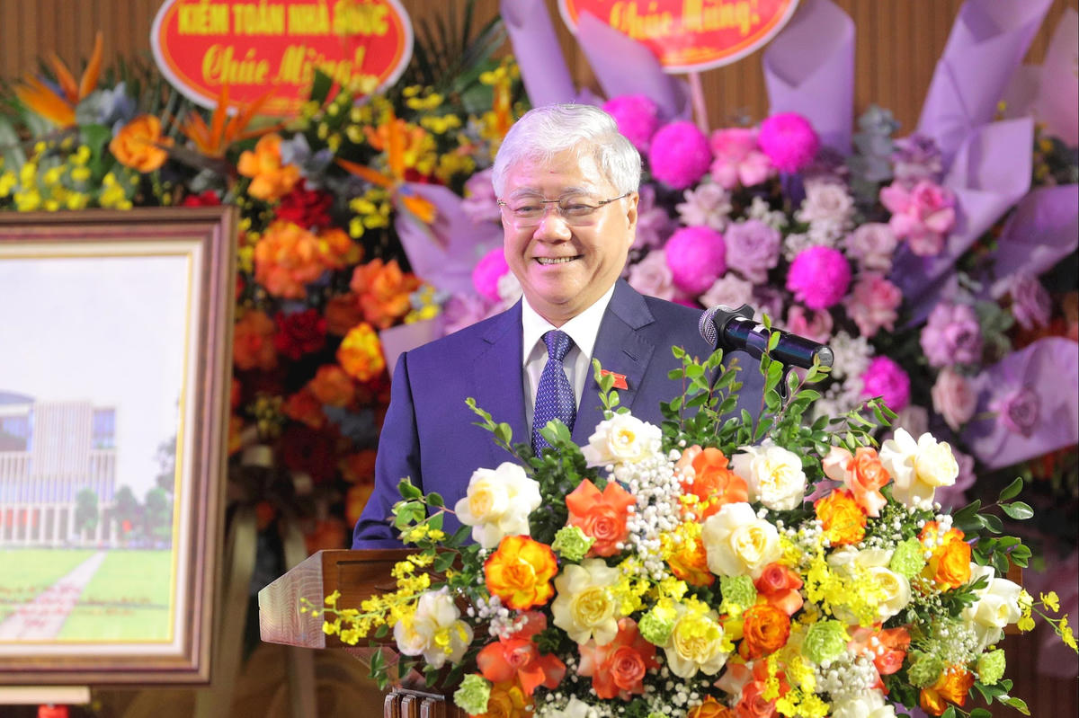 &nbsp;Phó Chủ tịch Thường trực Quốc hội Đỗ Văn Chiến phát biểu tại buổi Lễ. Ảnh: TL