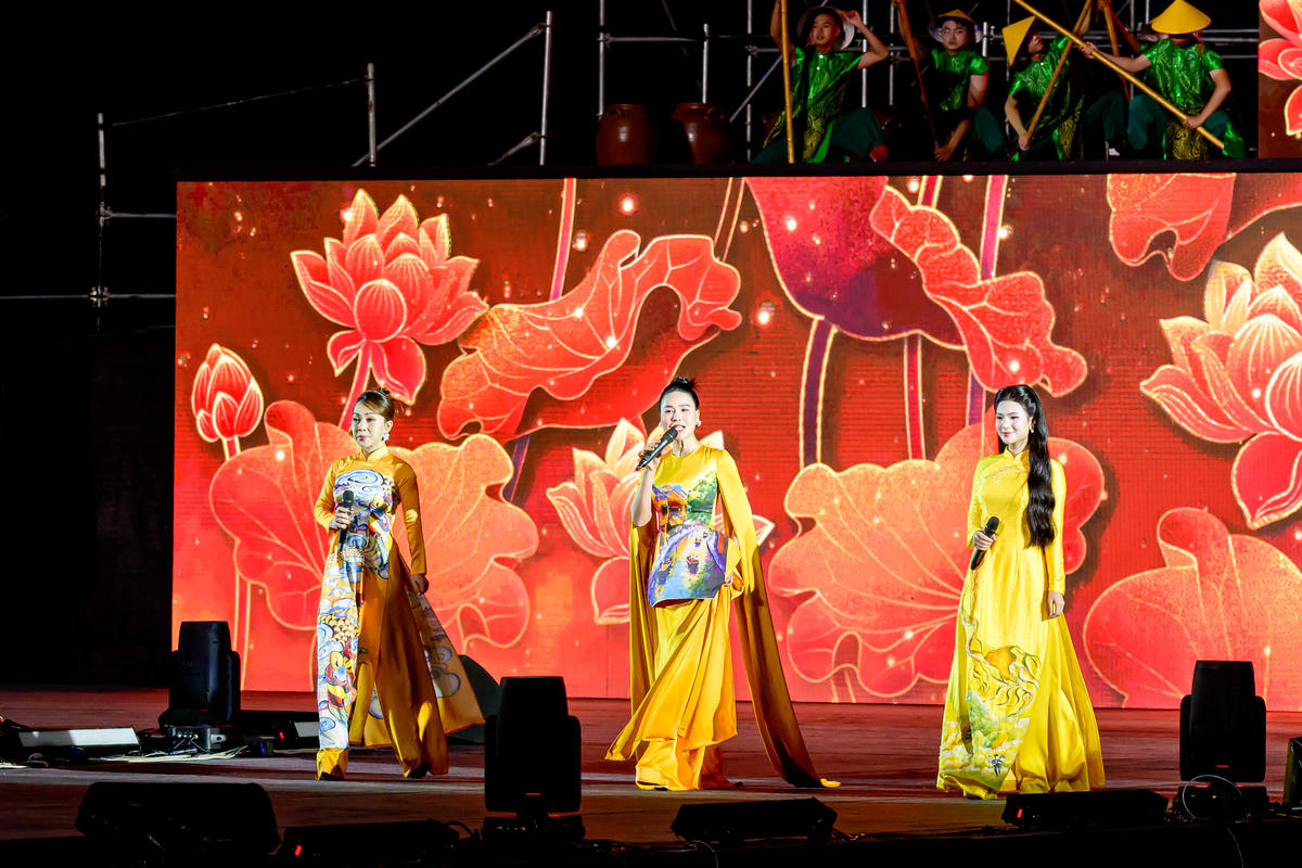 Một tiết mục được trình diễn tại festival