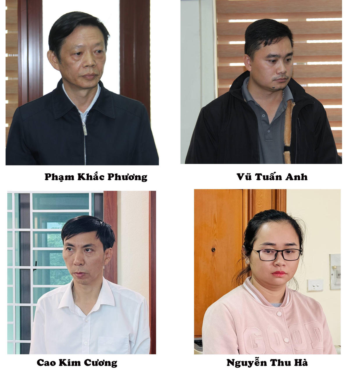 Chân dung các đối tượng. Ảnh: Tống Huệ.