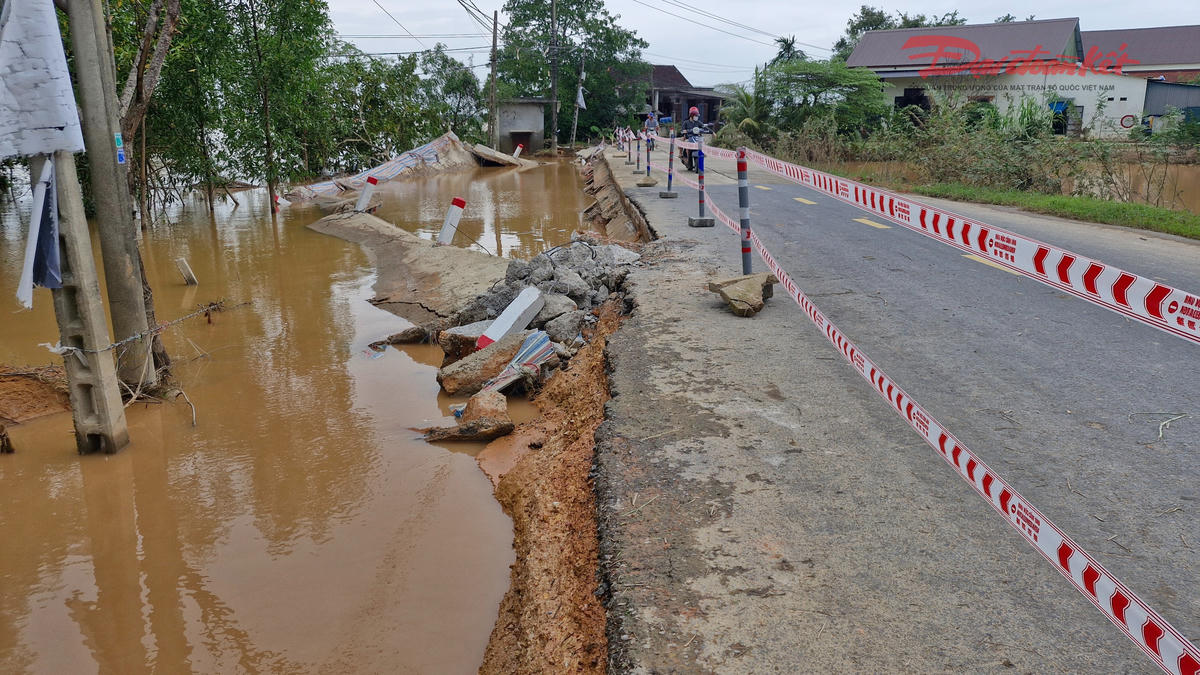 Theo bà Trần Thị Nhớ (45 tuổi, ở thôn Trà Liên, xã Ái Tử), sự việc xảy ra vào khoảng 16h ngày 17/11. Ảnh: Đ.V.