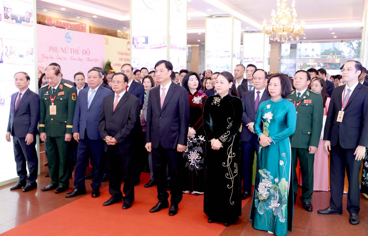 Lãnh đạo Trung ương và thành phố Hà Nội dự Lễ ra mắt phần mềm “Mặt trận số” trên app iHanoi và Khai mạc triển lãm ảnh, không gian “Đoàn kết sáng tạo”.