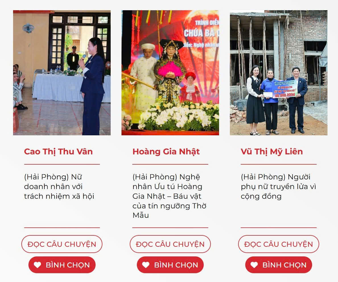 3 cá nhân của Hải Phòng lọt top 150 nhân vật tiêu biểu toàn quốc trong chương trình “Vinh danh Người truyền lửa” 2025.&nbsp;