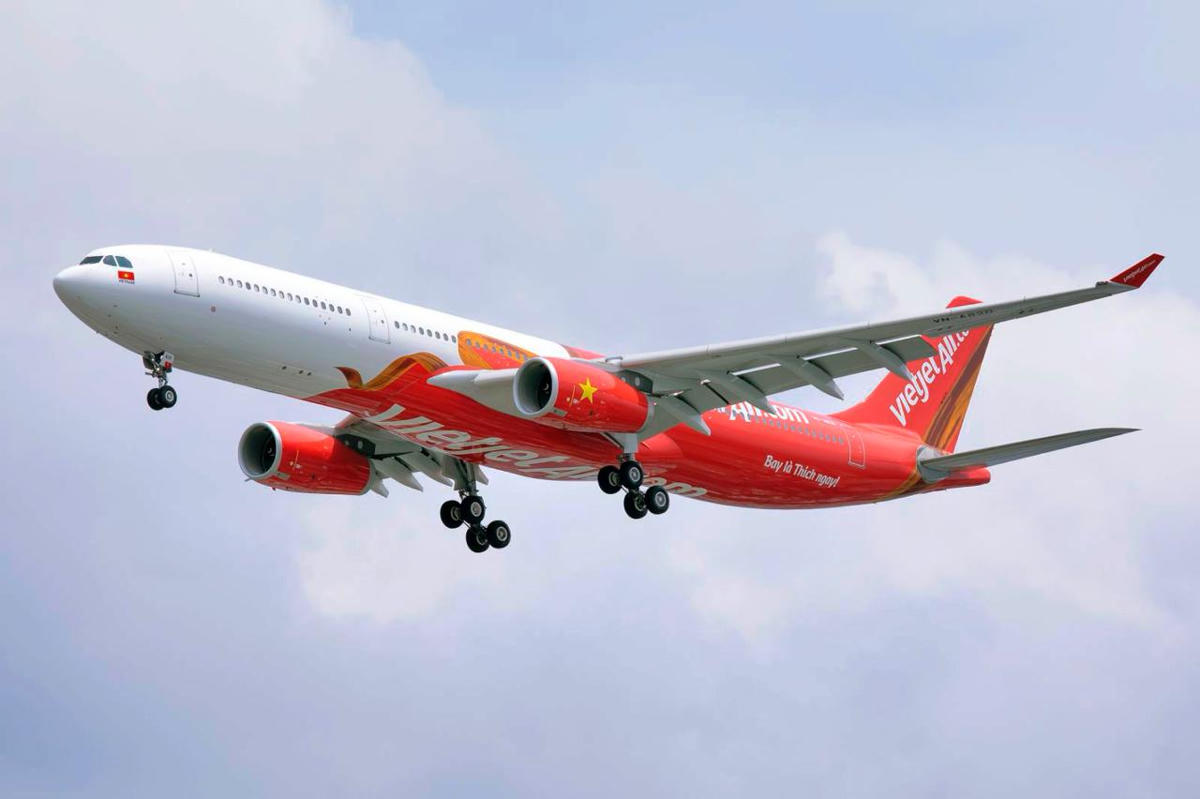 Máy bay Vietjet.
