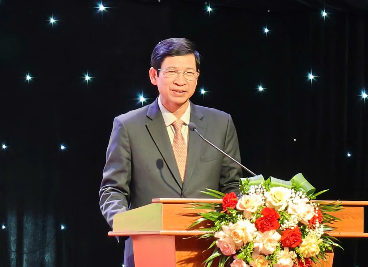 Thứ trưởng Bộ Văn hóa, Thể thao và Du lịch Hồ An Phong phát biểu tại hội nghị. Ảnh: Đình Minh