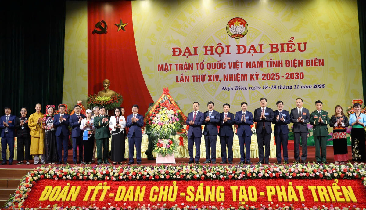 Đại hội đại biểu MTTQ Việt Nam tỉnh Điện Biên lần thứ XIV đã bế mạc. Ảnh: L.L