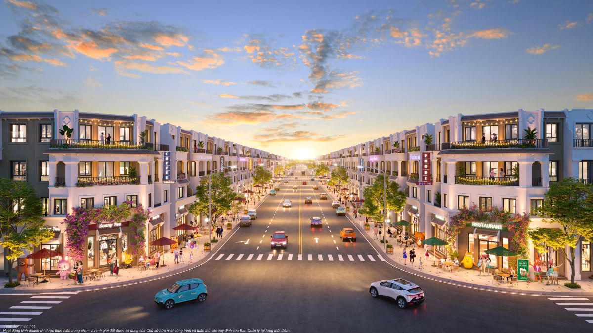 Mặt tiền bề thế của shophouse “Thương phố Đại lộ” là của hiếm trên thị trường