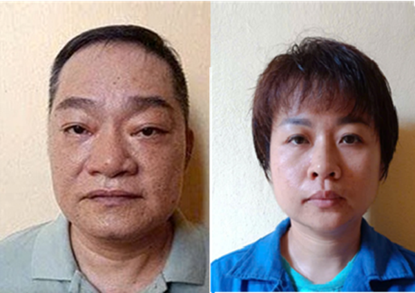 Các đối tượng Trần Huy Cường, Phạm Thị Thu Thảo trong vụ việc. Ảnh: Công an TP Hải Phòng. 