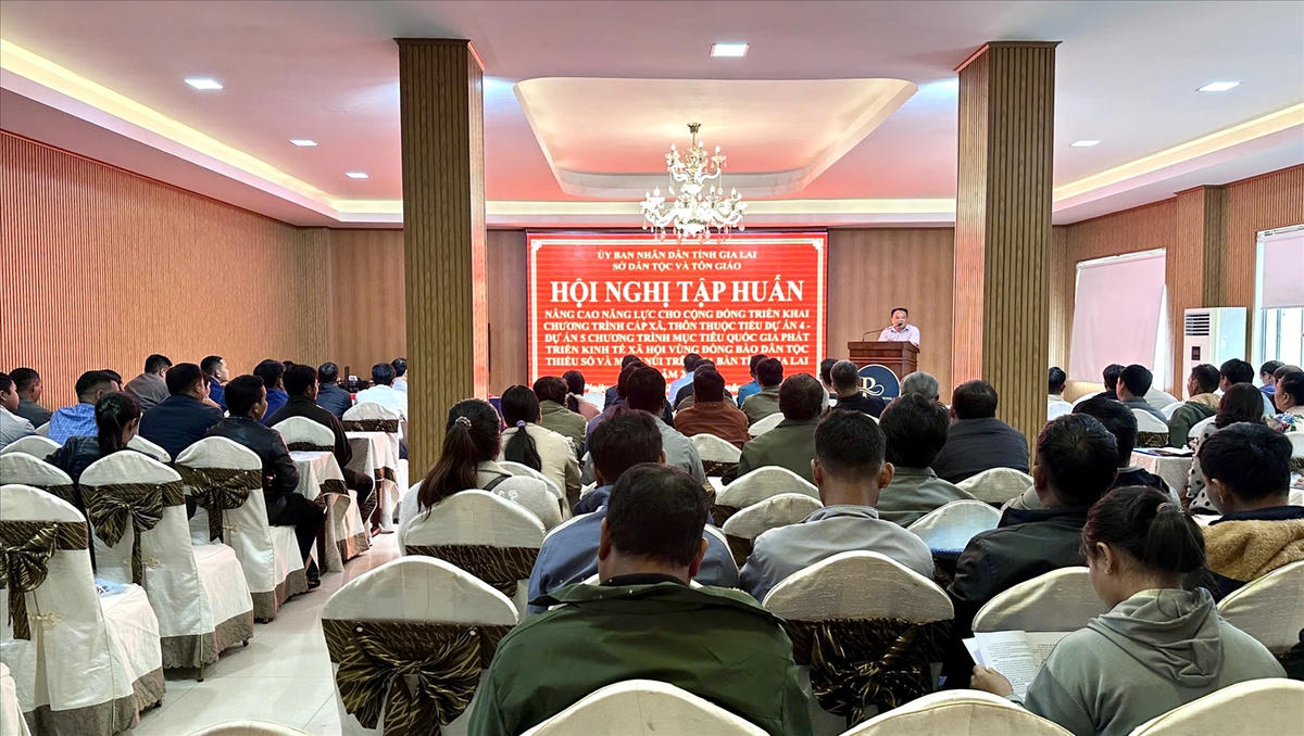 Quang cảnh hội nghị tập huấn. Ảnh: Ngọc Thu