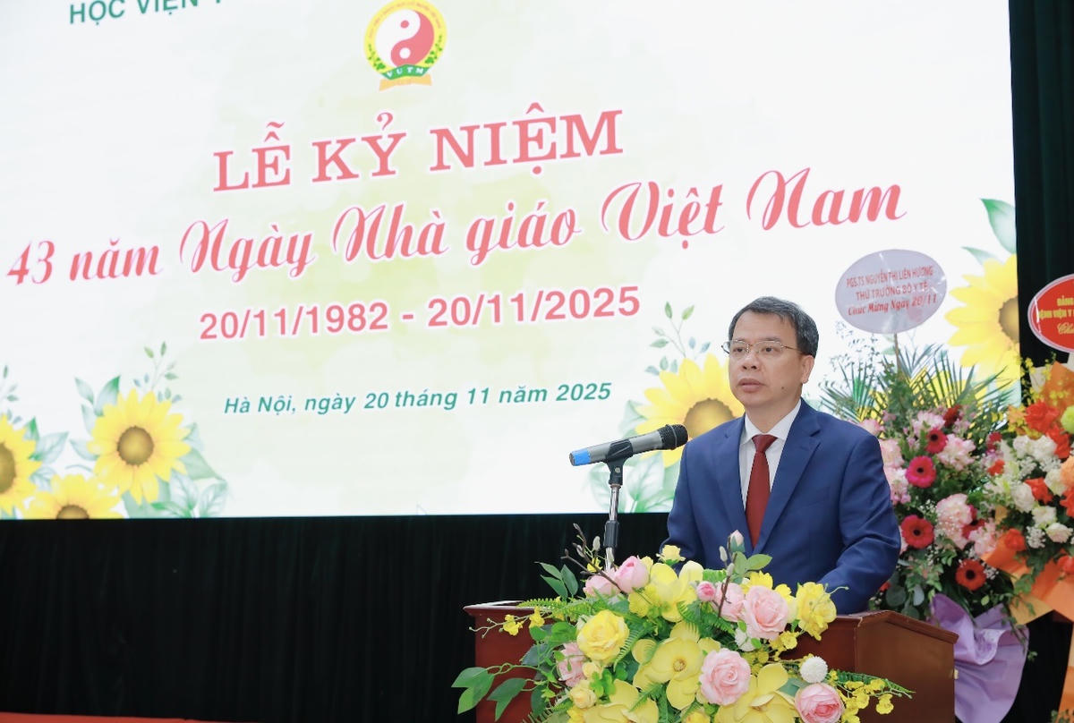 PGS.TS Nguyễn Quốc Huy - Giám đốc Học viện Y-Dược học cổ truyền Việt Nam.