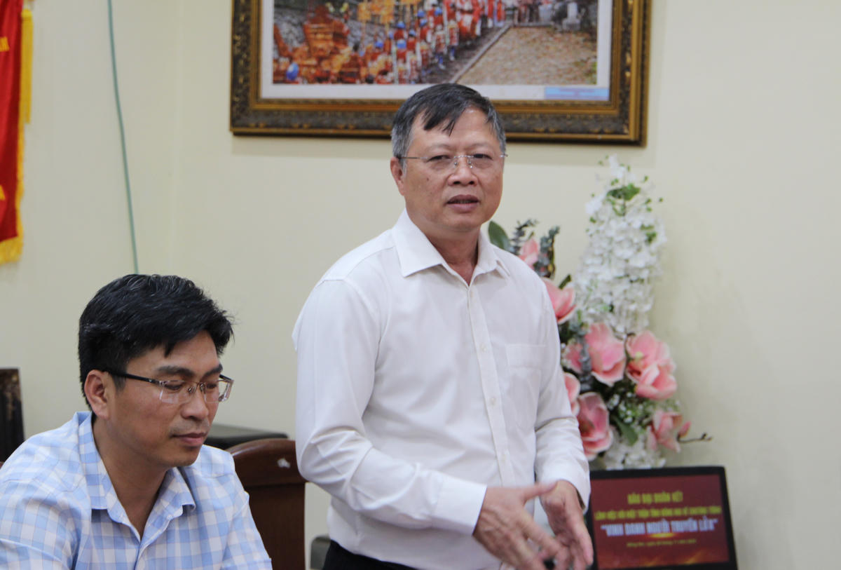 Ông Nguyễn Tấn Phú đánh giá cao ý nghĩa của Giải thưởng. Ảnh: Q.Đ.