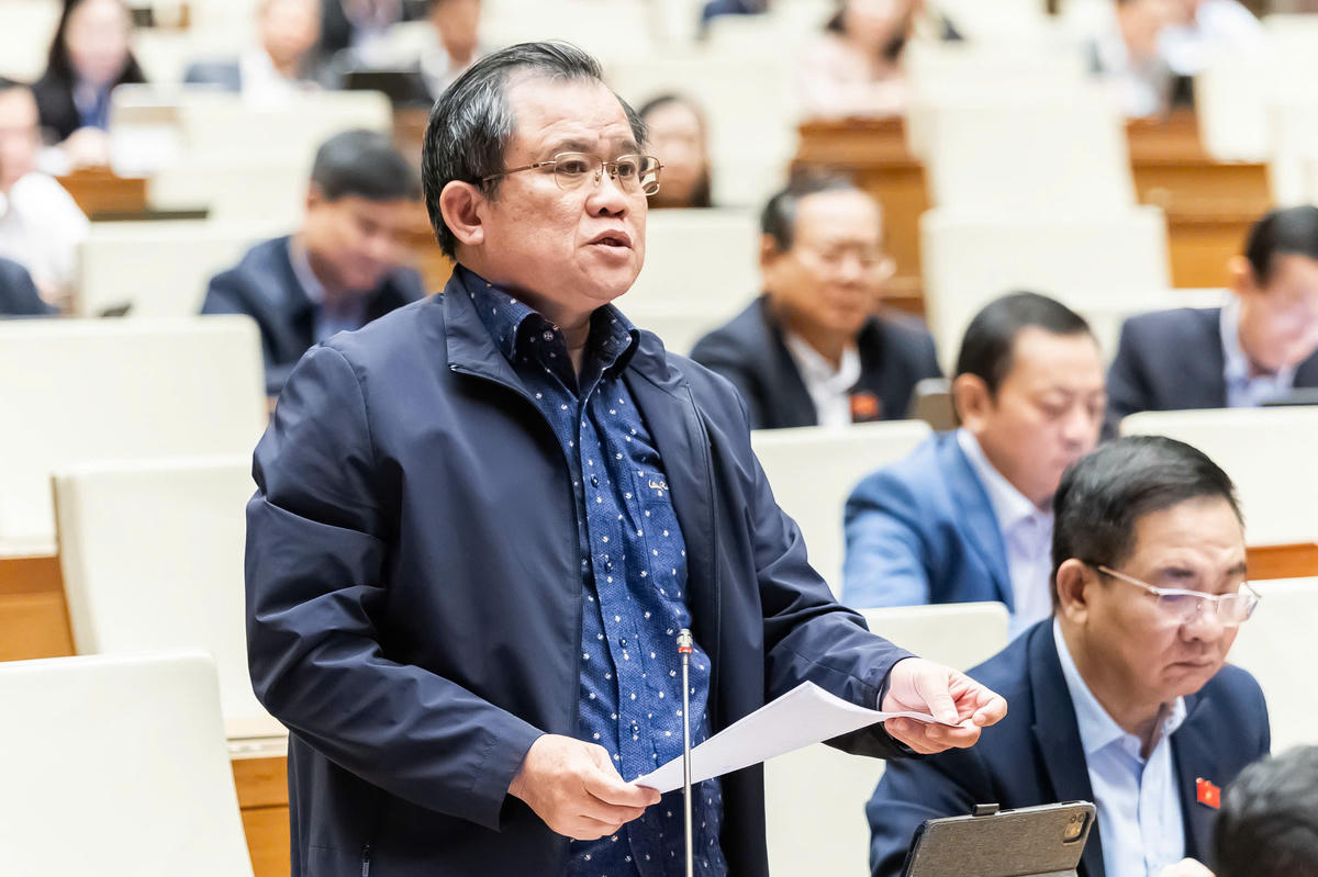 Ông Nguyễn Tâm Hùng phát biểu (Ảnh: Quang Vinh)