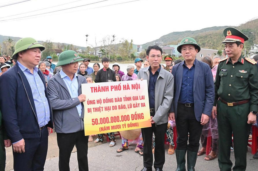 TP Hà Nội hỗ trợ tỉnh Gia Lai 50 tỷ đồng để khắc phục hậu quả mưa lũ.
