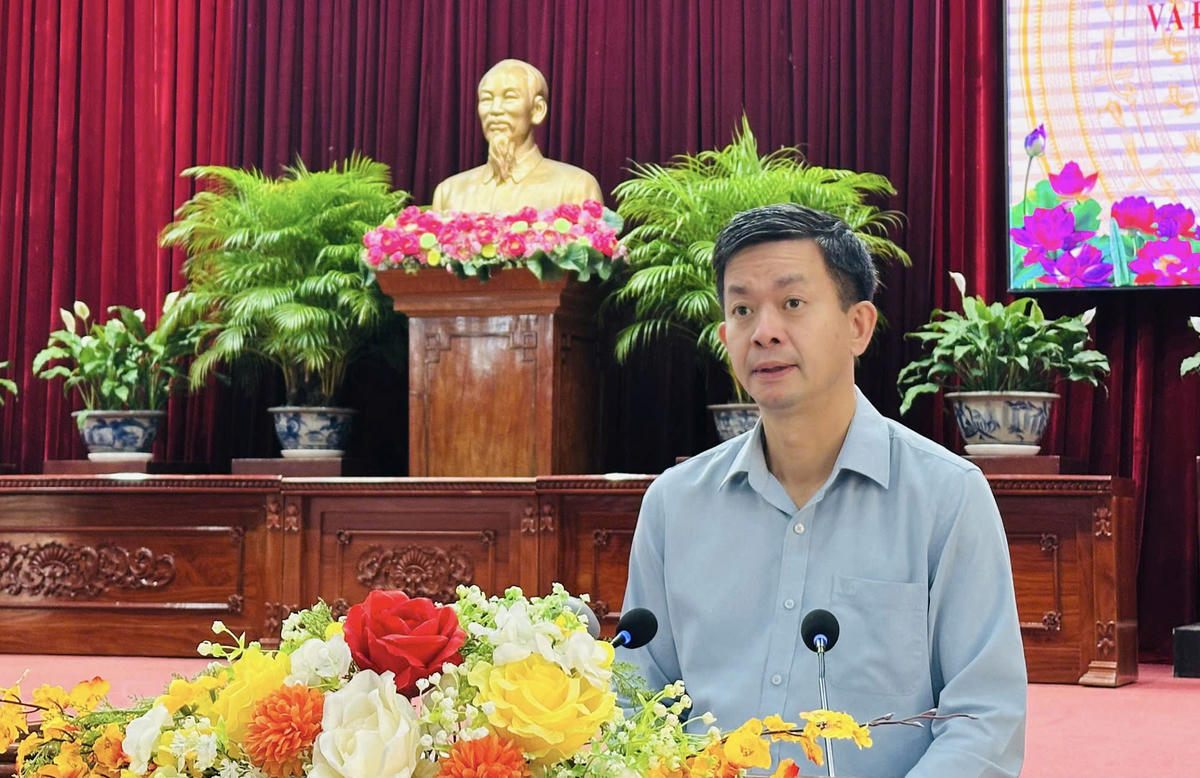 Ông Lê Quang Tùng - Bí thư Thành ủy Cần Thơ phát biểu. (Ảnh: PH). 