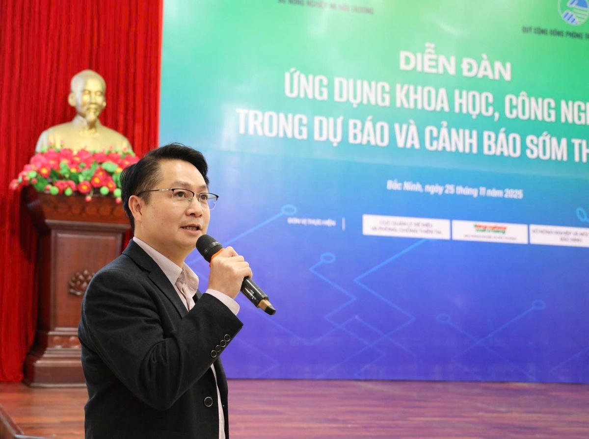 Ông Nguyễn Tôn Quân, Phó Trưởng phòng Quản lý thiên tai cộng đồng và Truyền thông (Cục Quản lý Đê điều và Phòng, chống thiên tai). Ảnh: Tùng Đinh