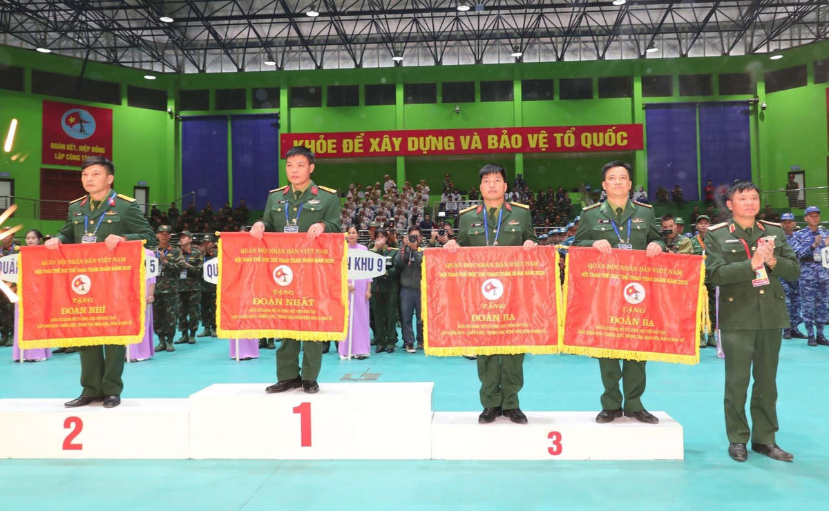 Bế mạc Hội thao Thể dục thể thao toàn quân năm 2025