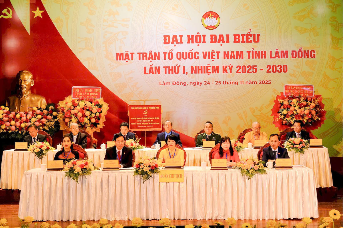 Đại hội đại biểu Mặt trận Tổ quốc Việt Nam tỉnh Lâm Đồng lần thứ I, nhiệm kỳ 2025 – 2030. Ảnh: ĐL