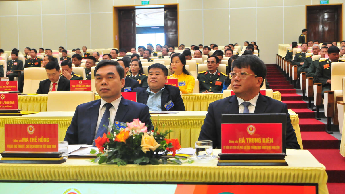 Lãnh đạo Ủy ban MTTQ Việt Nam tỉnh Tuyên Quang dự Đại hội. Ảnh: Xuân Trường.