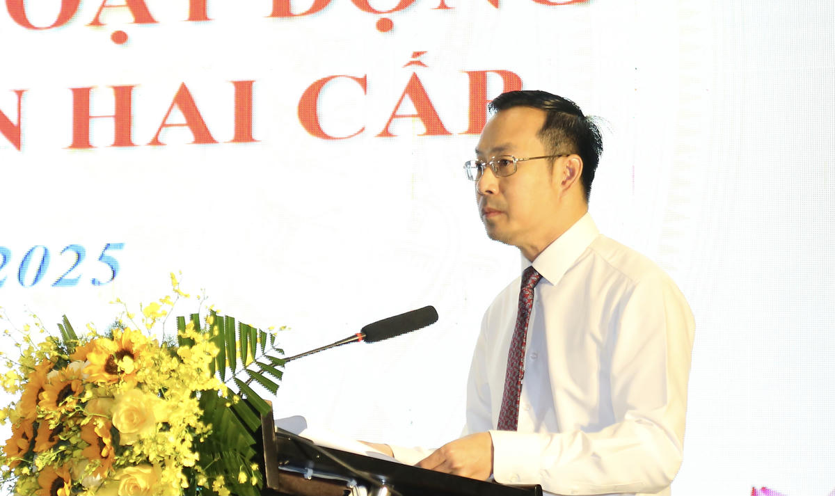 Ông Nguyễn Thanh Nhàn - Phó Bí thư Thường trực Tỉnh ủy, Chủ tịch HĐND tỉnh An Giang phát biểu. (ảnh: Thanh Tiến)