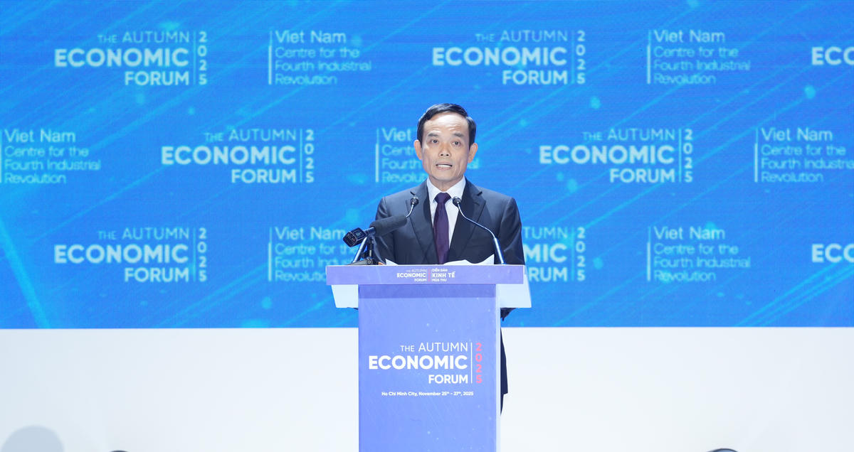 &nbsp;Bí thư Thành ủy TP Hồ Chí Minh Trần Lưu Quang phát biểu khai mạc tại Diễn đàn. Ảnh: T.N&nbsp; 