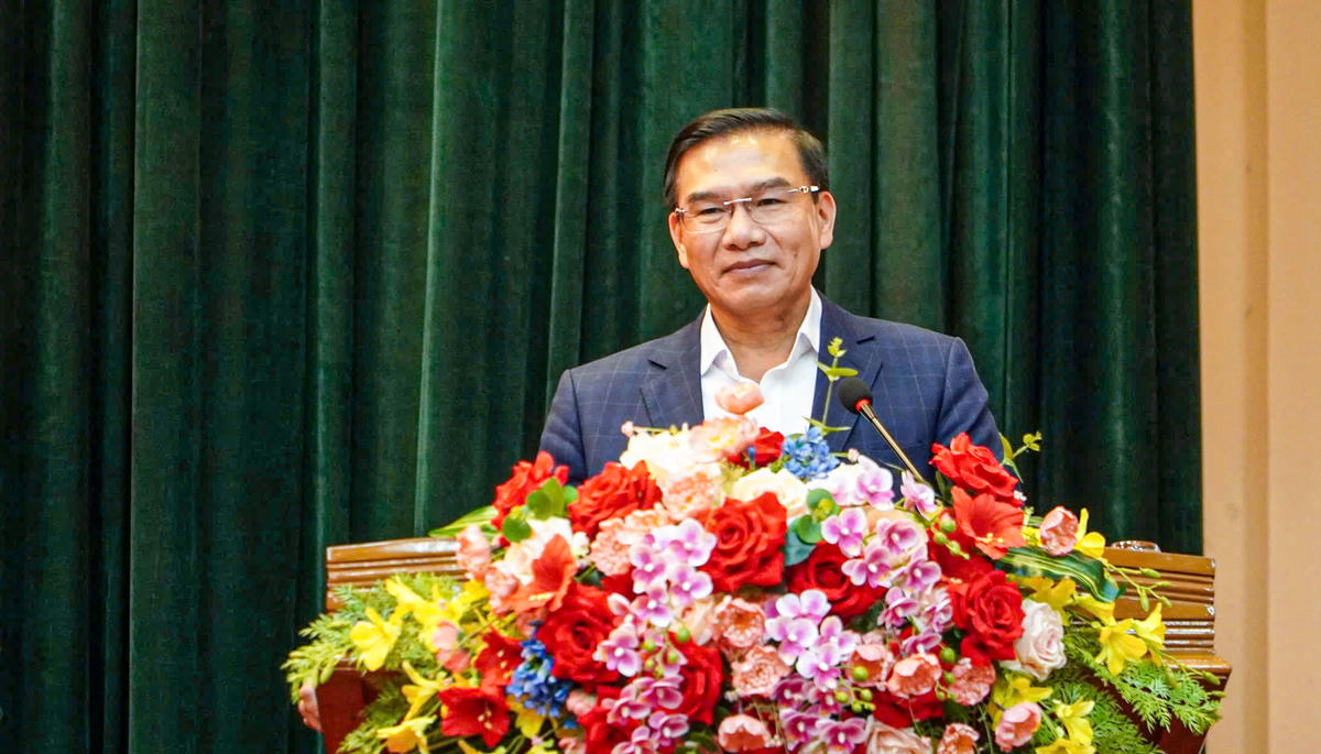 Ông Trần Xuân Lương, Phó Giám đốc Sở VH-TT&amp;DL tỉnh Hà Tĩnh phát biểu tại hội nghị. Ảnh: Cẩm Kỳ&nbsp;