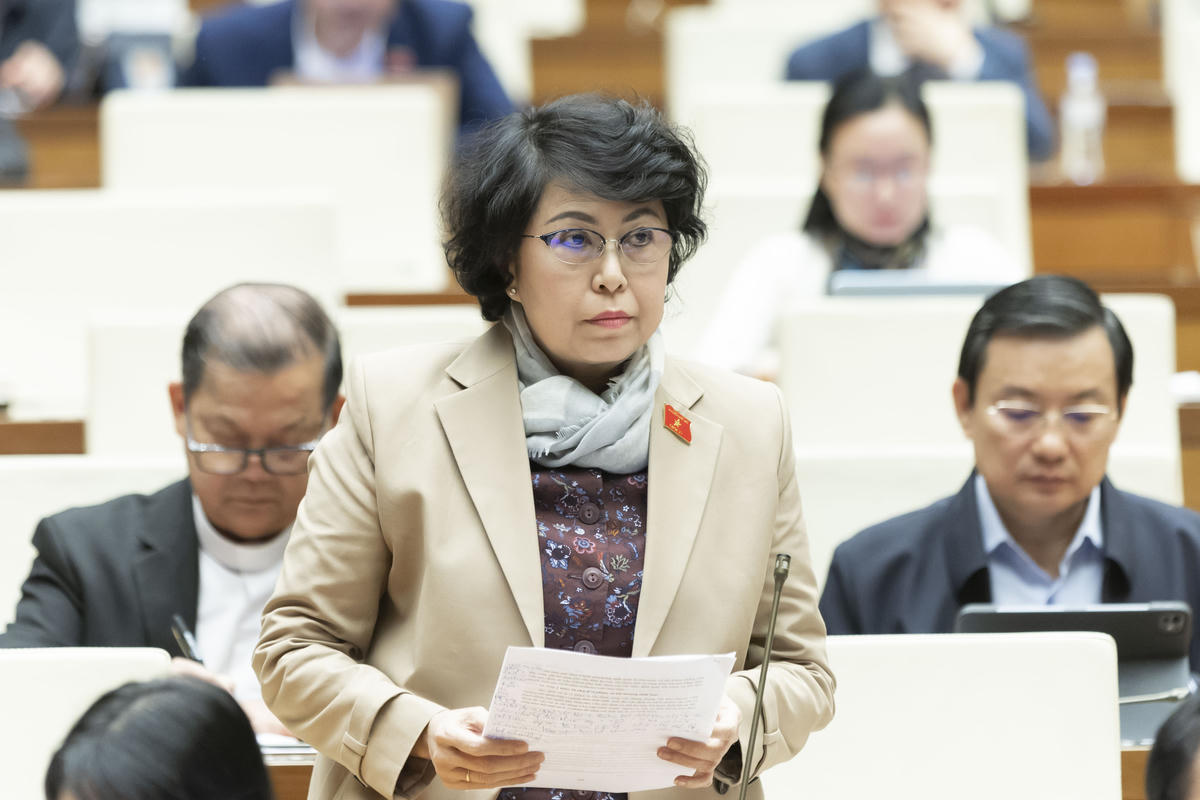 Đại biểu Tô Thị Bích Châu, đoàn TP. HCM. Ảnh: Quang Vinh