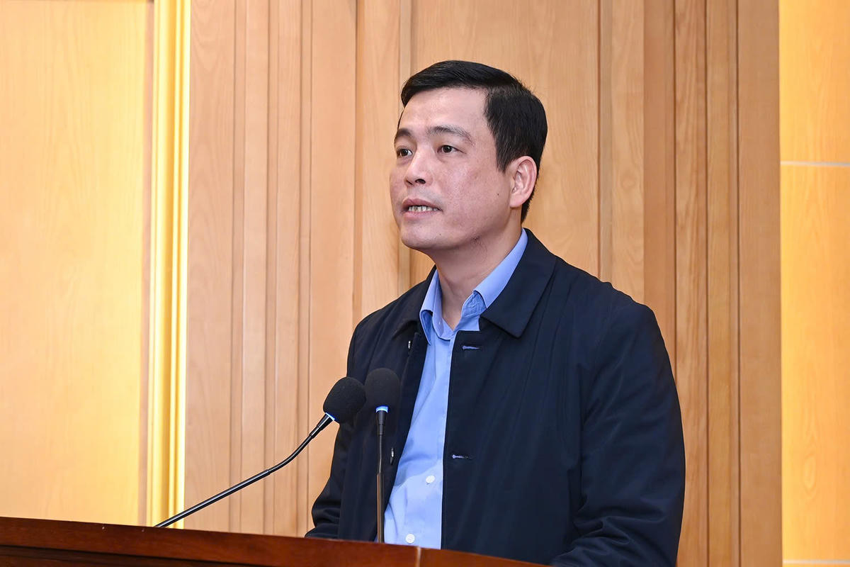 Ông Nguyễn Thành Đồng, Chủ tịch Ủy ban MTTQ tỉnh Hà Tĩnh trình bày lời kêu gọi.