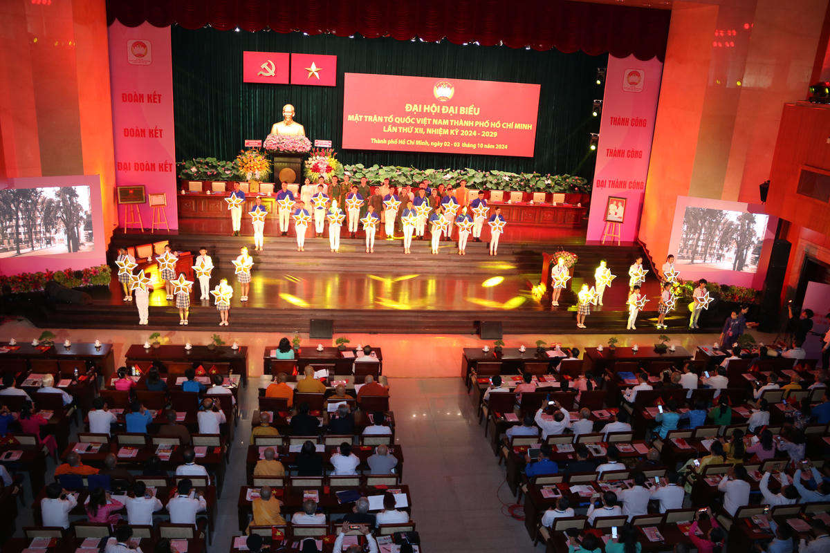Đại hội đại biểu Mặt trận TP Hồ Chí Minh nhiệm kỳ 2024-2029. Ảnh: Tư liệu, Quốc Định.