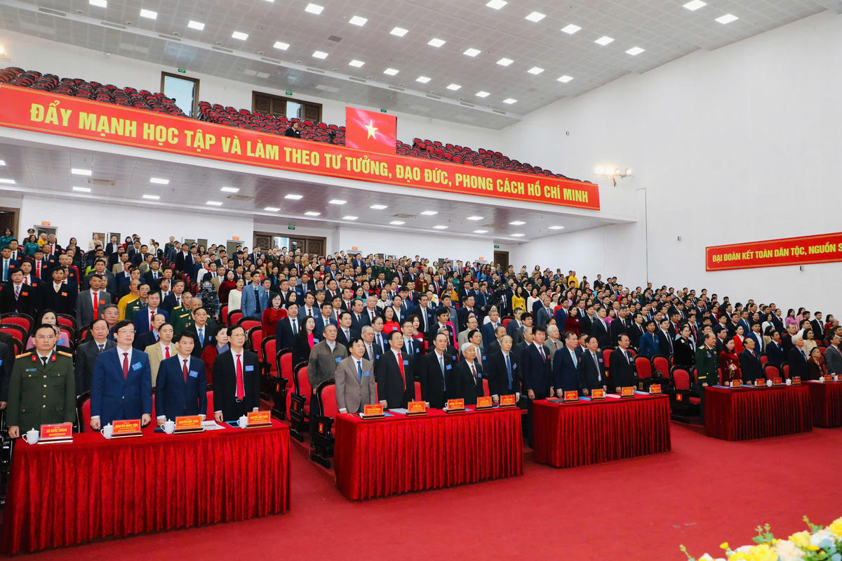 Các đại biểu dự Đại hội đại biểu MTTQ tỉnh Ninh Bình lần thứ I, nhiệm kỳ 2025-2030. Ảnh: Đức Lam
