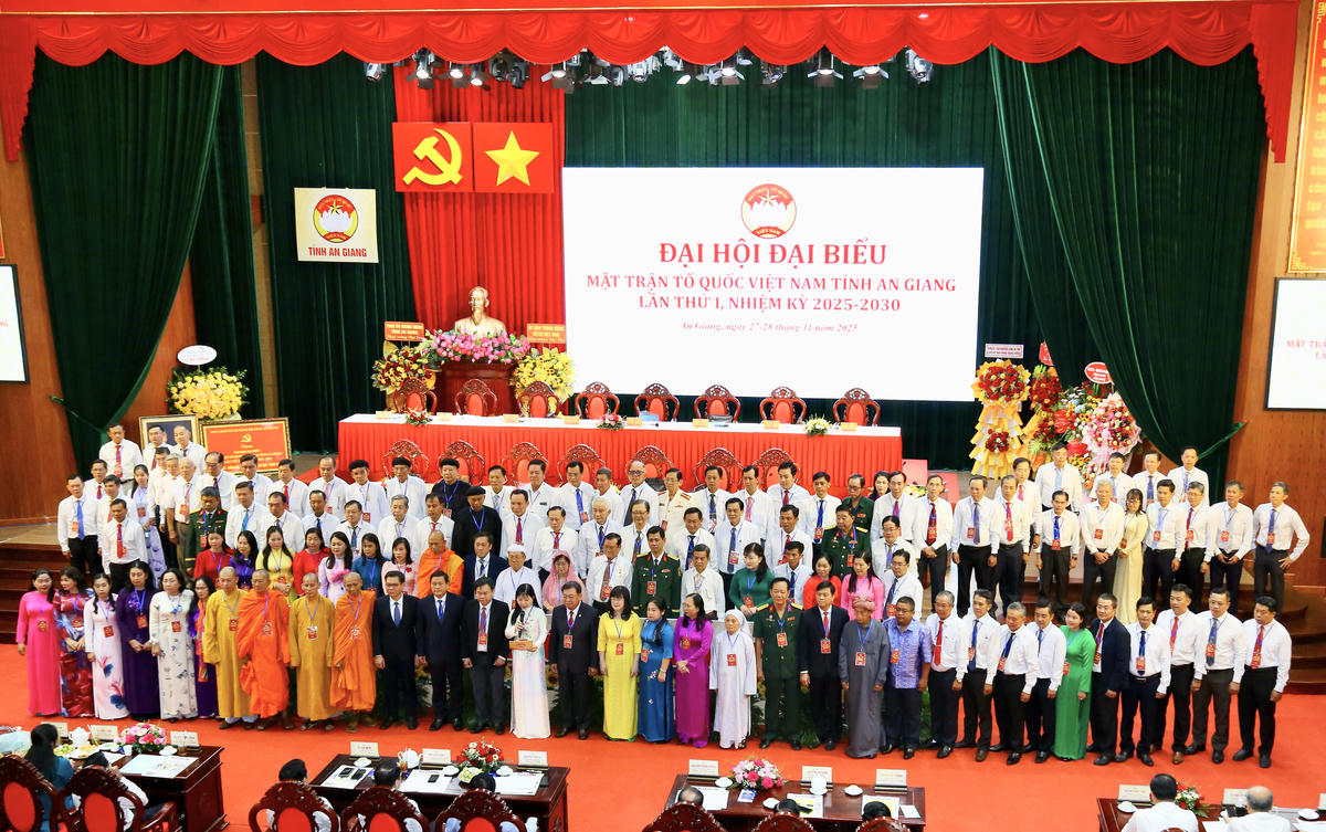 Ủy ban MTTQ Việt Nam tỉnh An Giang khóa I, nhiệm kỳ 2025-2030. (ảnh: Thanh Tiến)