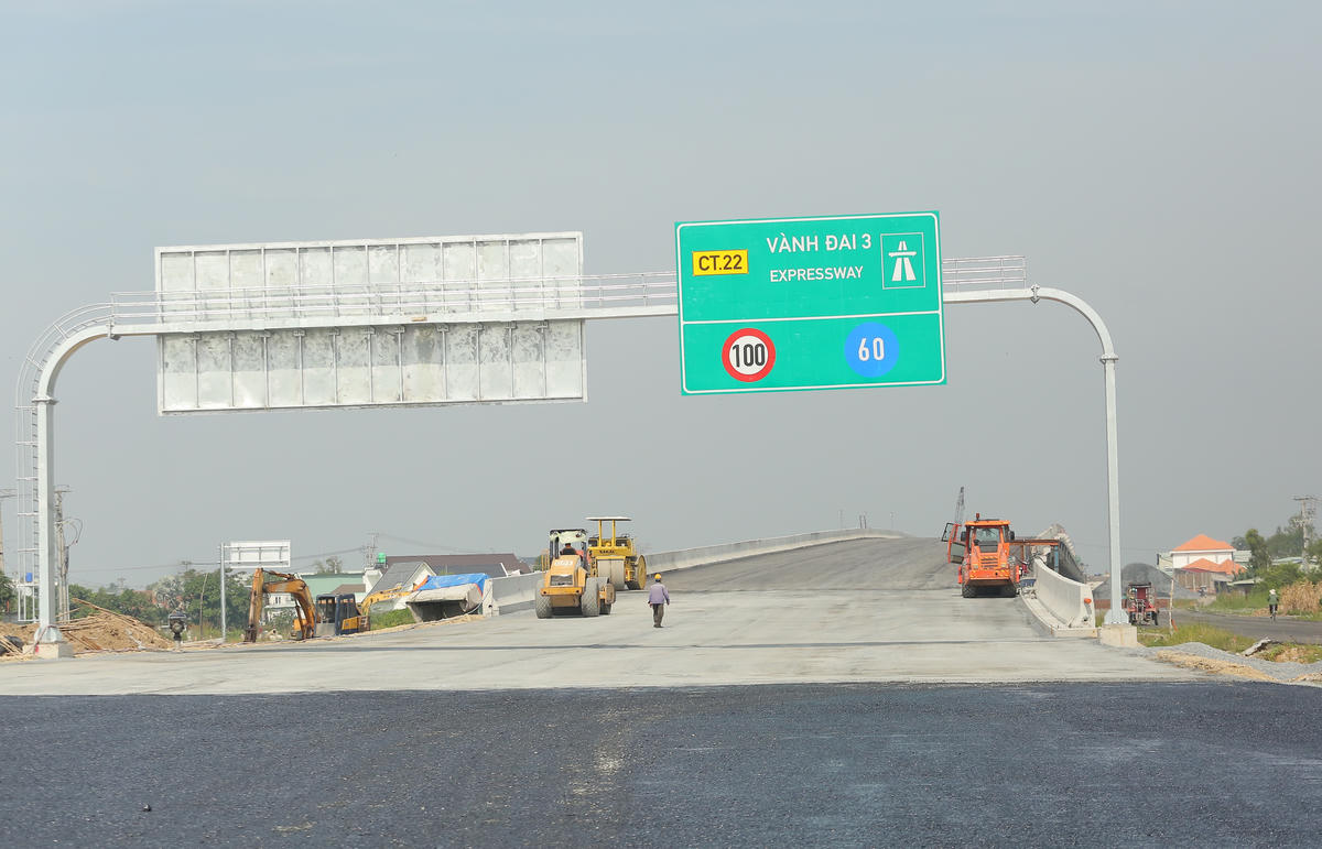 Đường Vành đai 3 TP Hồ Chí Minh qua địa bàn tỉnh Tây Ninh dài khoảng 6,8km. Ảnh: Đ.Xá.