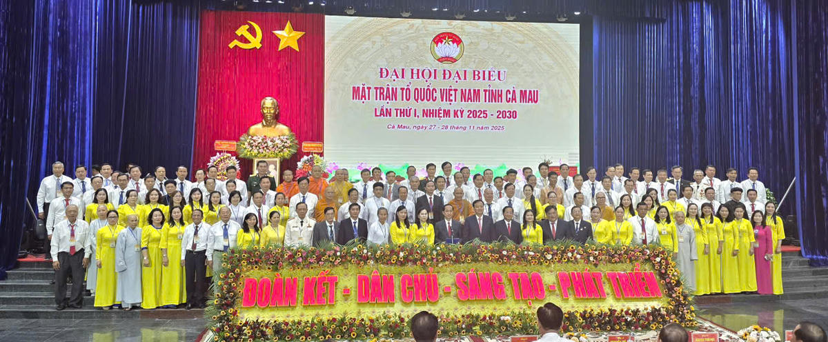 Tại hội nghị lần thứ Nhất, Ủy ban MTTQ Việt Nam tỉnh nhiệm kỳ 2025-2030 đã hiệp thương cử ông Hồ Thanh Thủy, Phó Bí thư Tỉnh ủy giữ chức Chủ tịch Ủy ban MTTQ Việt Nam tỉnh Cà Mau. Ảnh: Nguyên Du