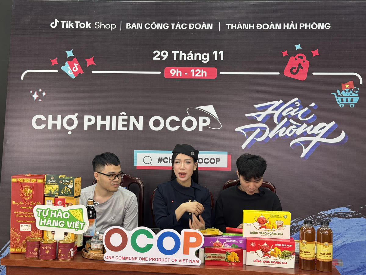 Thông qua phiên Live&nbsp; nhiều mặt hàng nông sản Hải Phòng đã được đến với người tiêu dùng khắp cả nước. Ảnh: NN