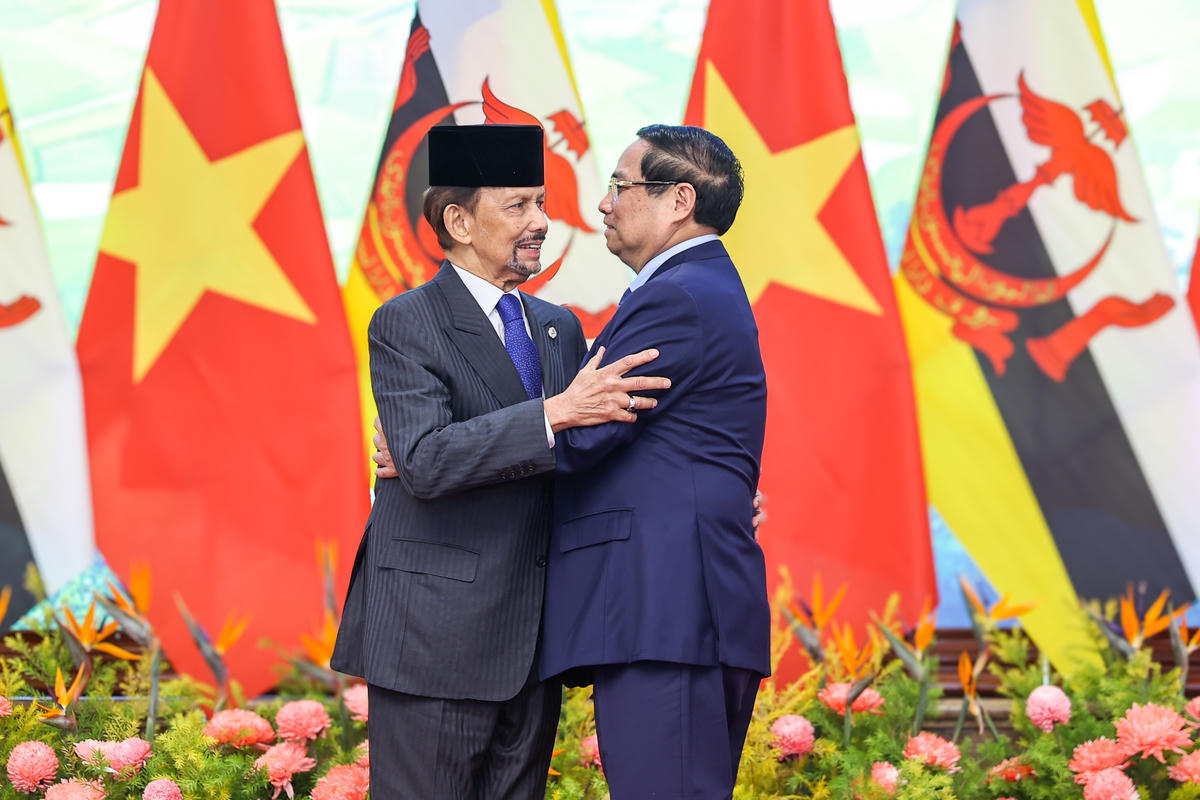 Thủ tướng Chính phủ nhấn mạnh Việt Nam luôn coi trọng thúc đẩy quan hệ Đối tác toàn diện với Brunei, mong quan hệ hai nước tiếp tục phát triển lên những tầm cao mới - Ảnh: VGP/Nhật Bắc