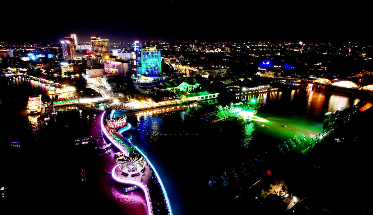 TP Cần Thơ nhìn từ trên cao, đây sẽ là một trong các điểm tổ chức lễ hội. Ảnh TK&nbsp;&nbsp;